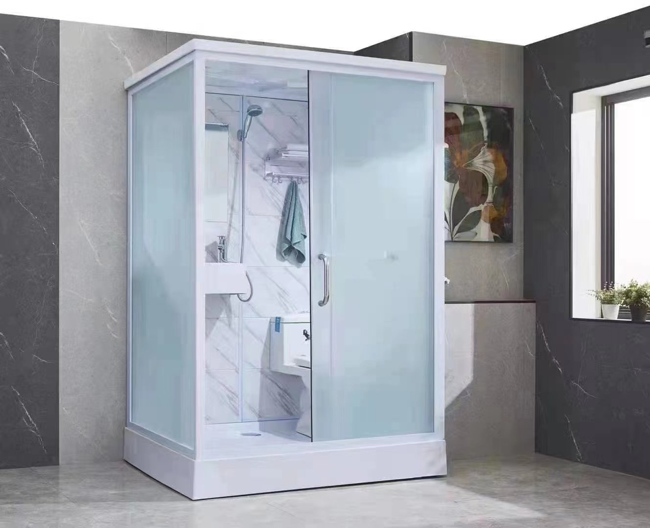 楽天市場】オールインワンシャワールーム トイレ 手鉢 シャワーヘッド