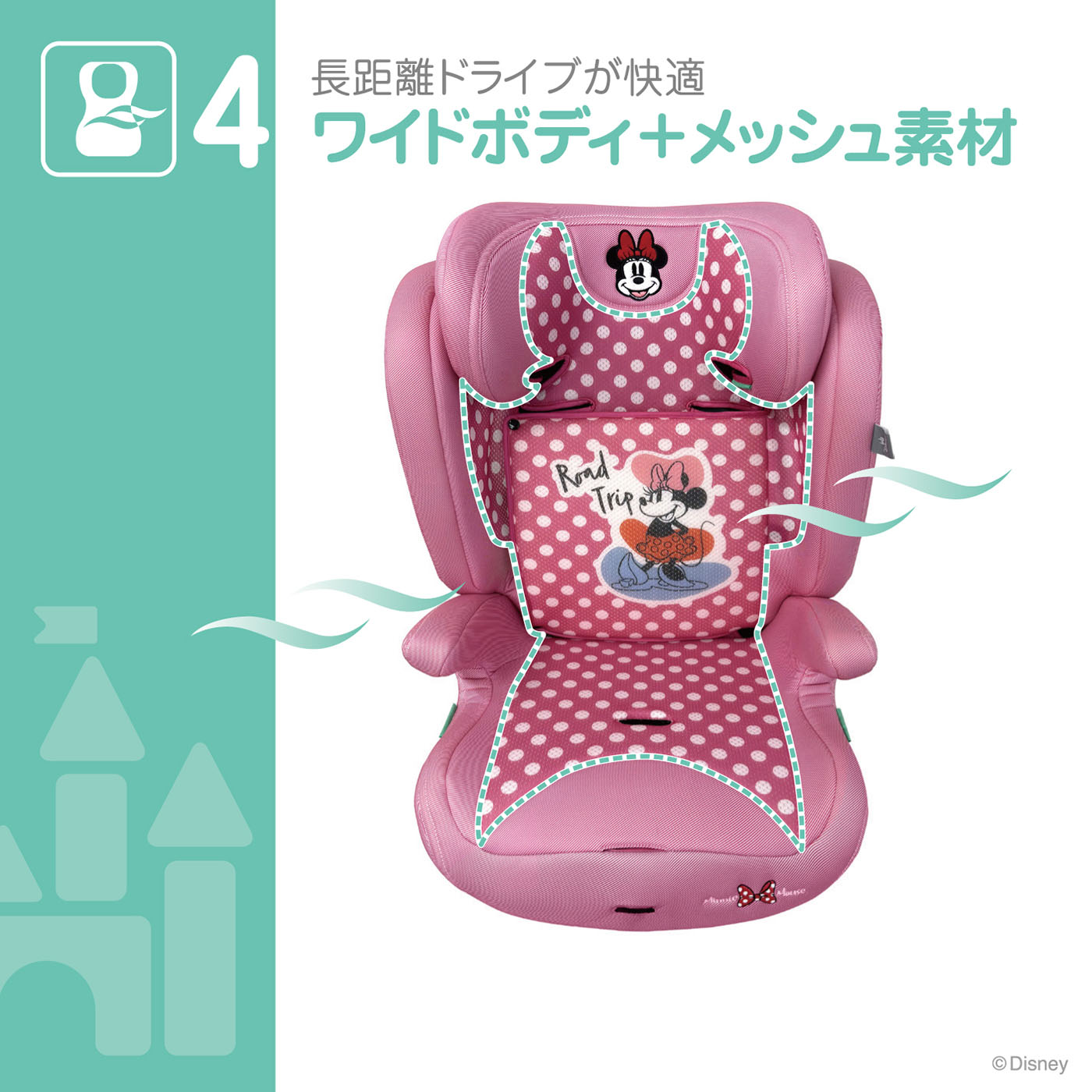 楽天市場】ディズニー ハーネスジュニアネクスト/ミニーマウス 76