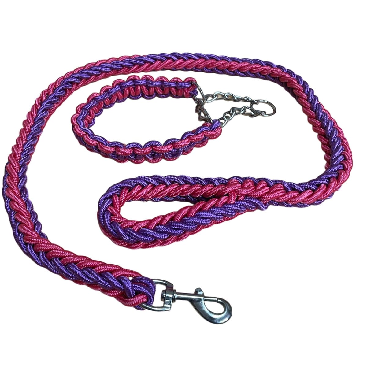 パラコードリード&首輪一体型ハーフチョークNo.118