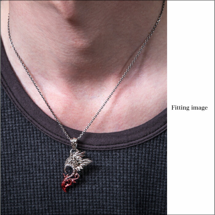 楽天市場】ネックレス ペンダント 翼 ジルコニア メンズアクセサリー