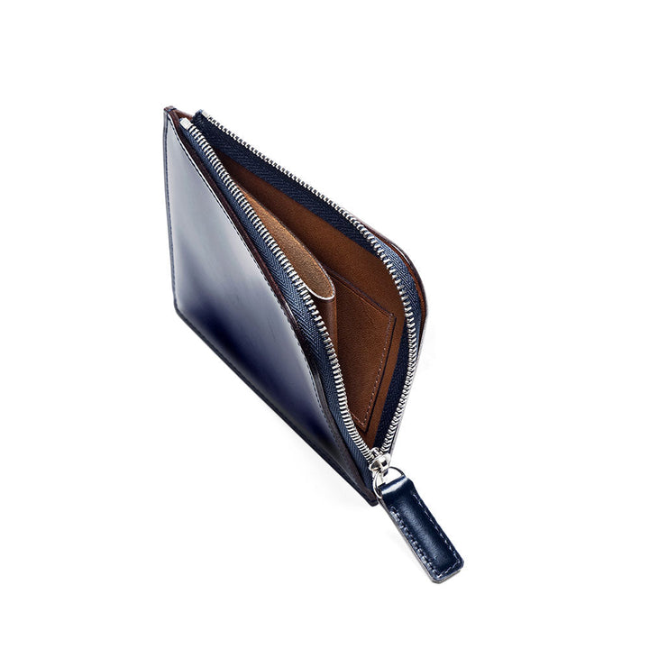 Cordovan L Zip Wallet - Cordovan - –Timeless Leather Designs