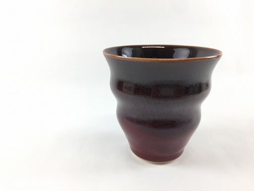 四郎窯日展作家四郎作紫尖紅面取壺共箱高さ23㎝上位作