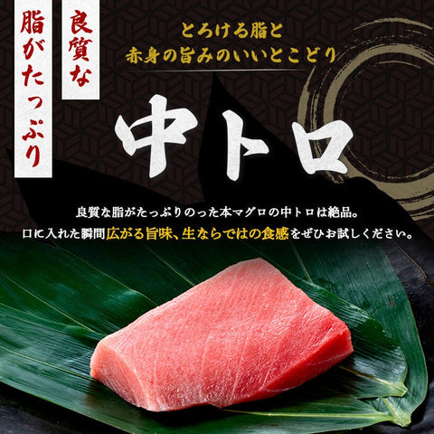 生本マグロ 中トロ柵 – 築地わだつみ