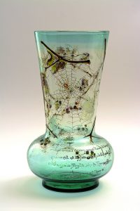 コブラ緑ドームフランスドームナンシーエミール・ガレ蛇クリスタル