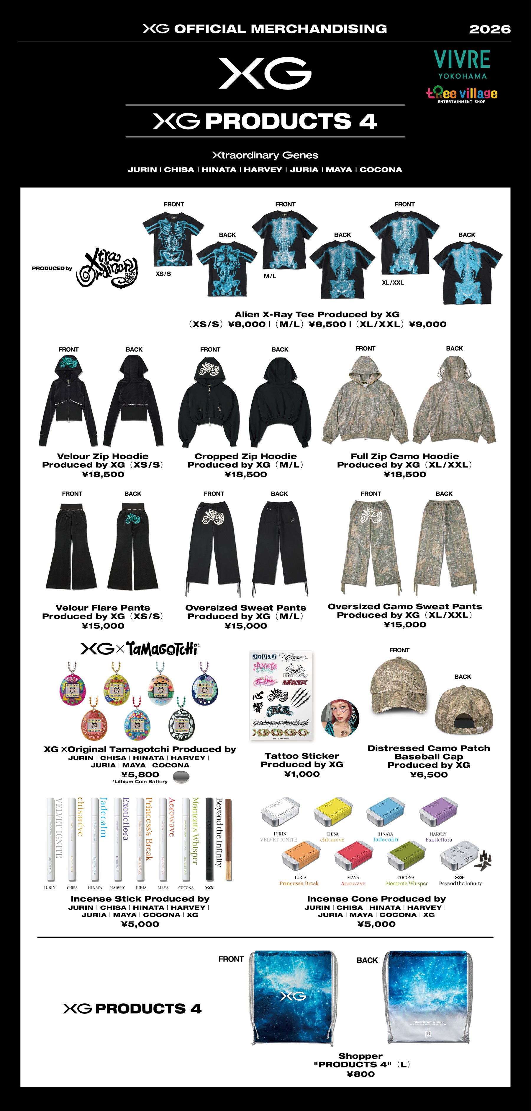 XG WORLD TOUR: THE CORE] POP-UPin YOKOHAMA VIVRE Tree Village