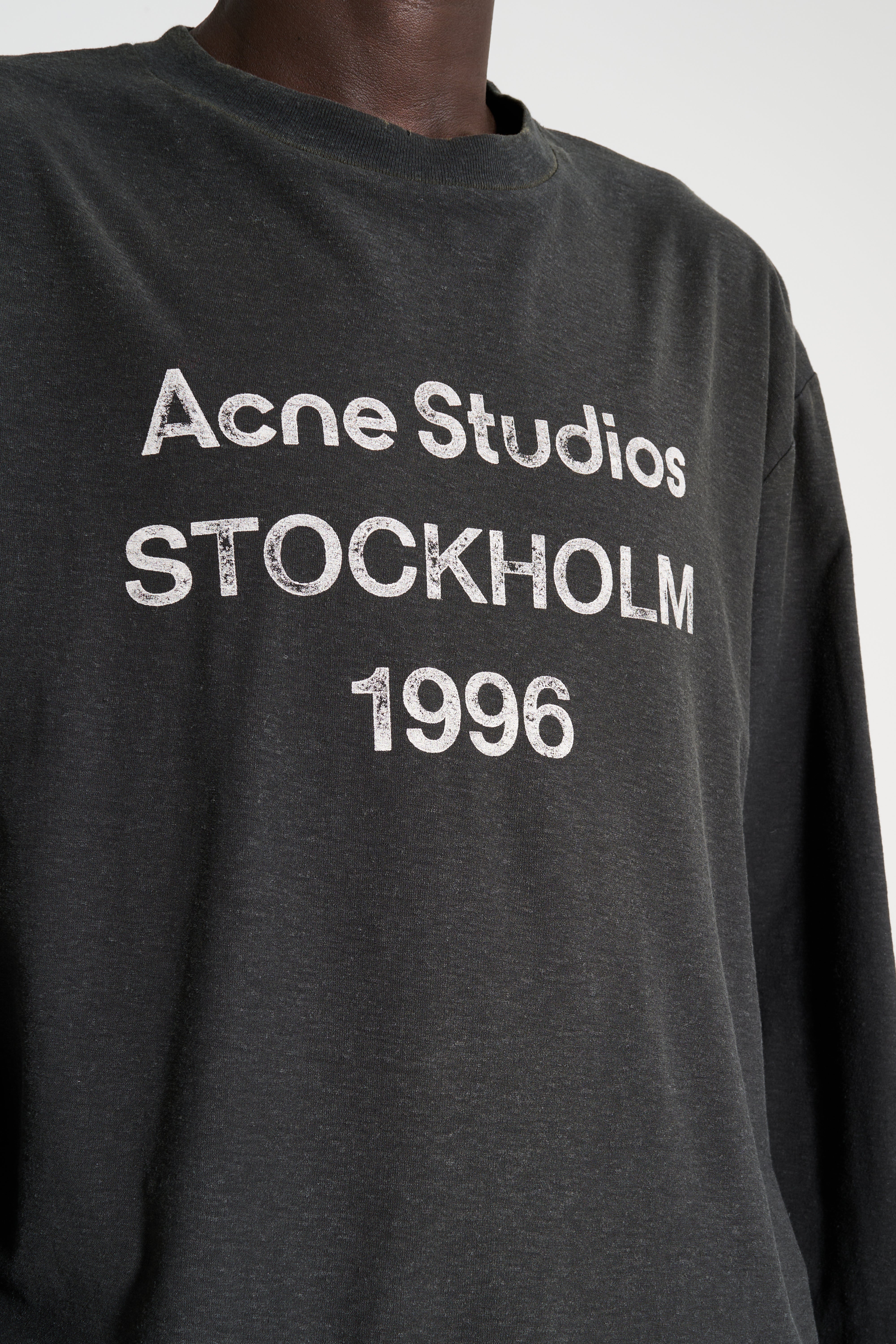 Acne Studios 1996 Long Sleeve T-shirt Faded Black – Très Bien