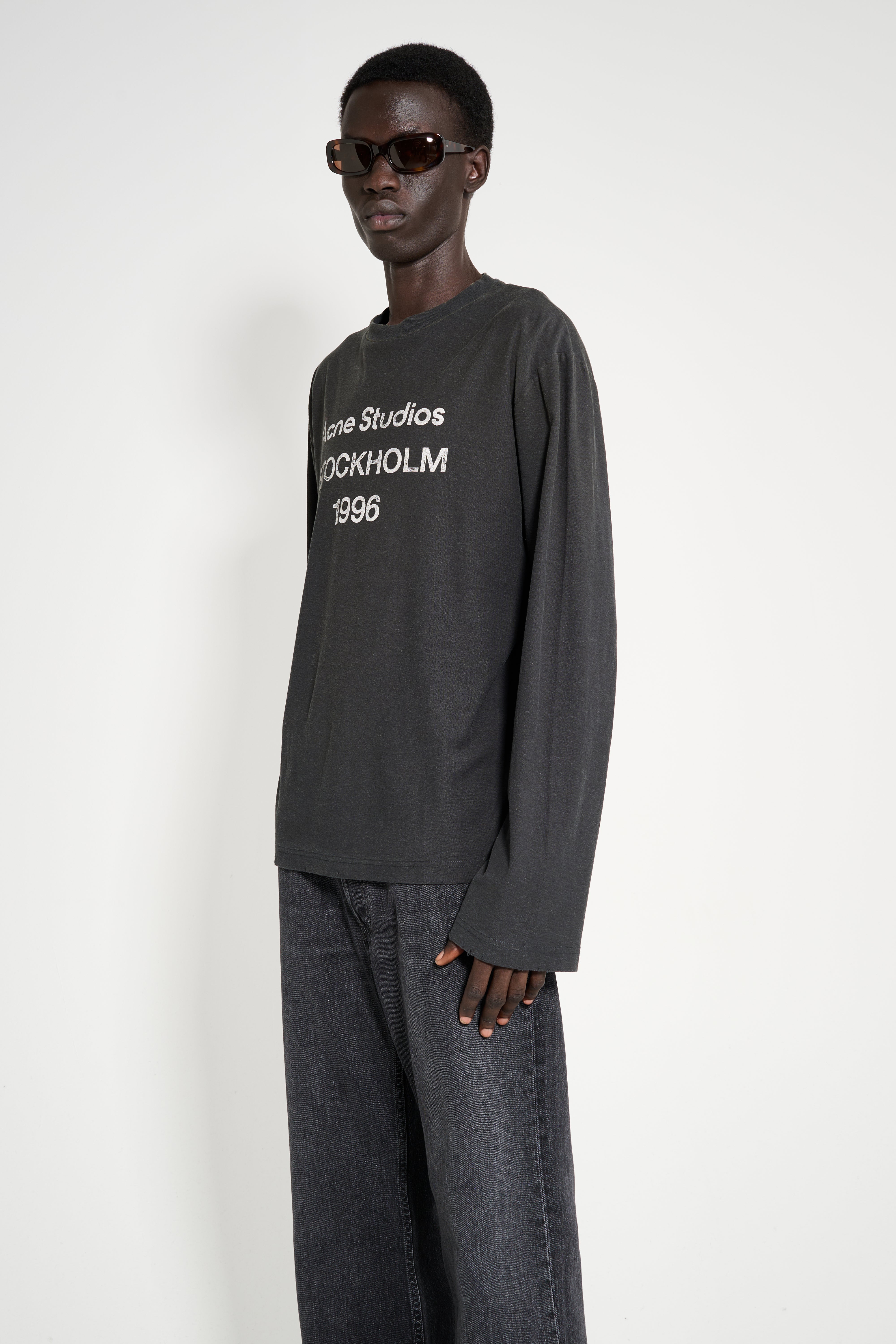 Acne Studios 1996 Long Sleeve T-shirt Faded Black – Très Bien