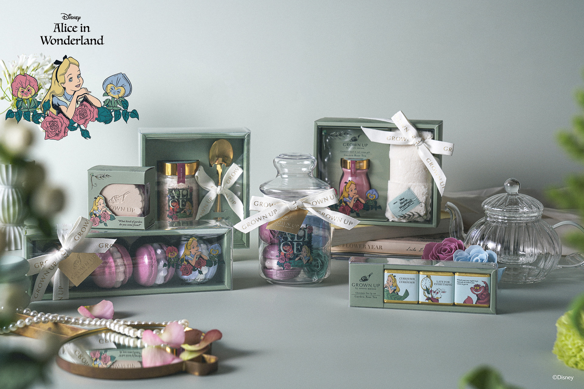 新品 セール【Disney Showcase】不思議の国のアリス ボタニカル Disney