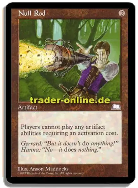 MTG 無のロッド 最終値下】MTG 無のロッド/Null Rod 日本語版 1枚