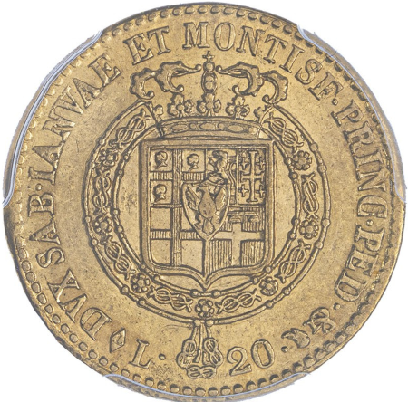 動画あり】【レア度1-R1】イタリア サルディーニャ王国 1820-L年