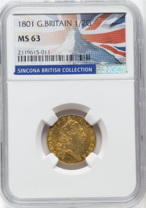 動画あり】アンティークコイン グレートブリテン 1801年 ジョージ3世 1