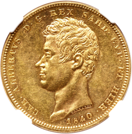 動画あり】【レア度1-R1】イタリア 1840年 サルディーニャ王 カルロ