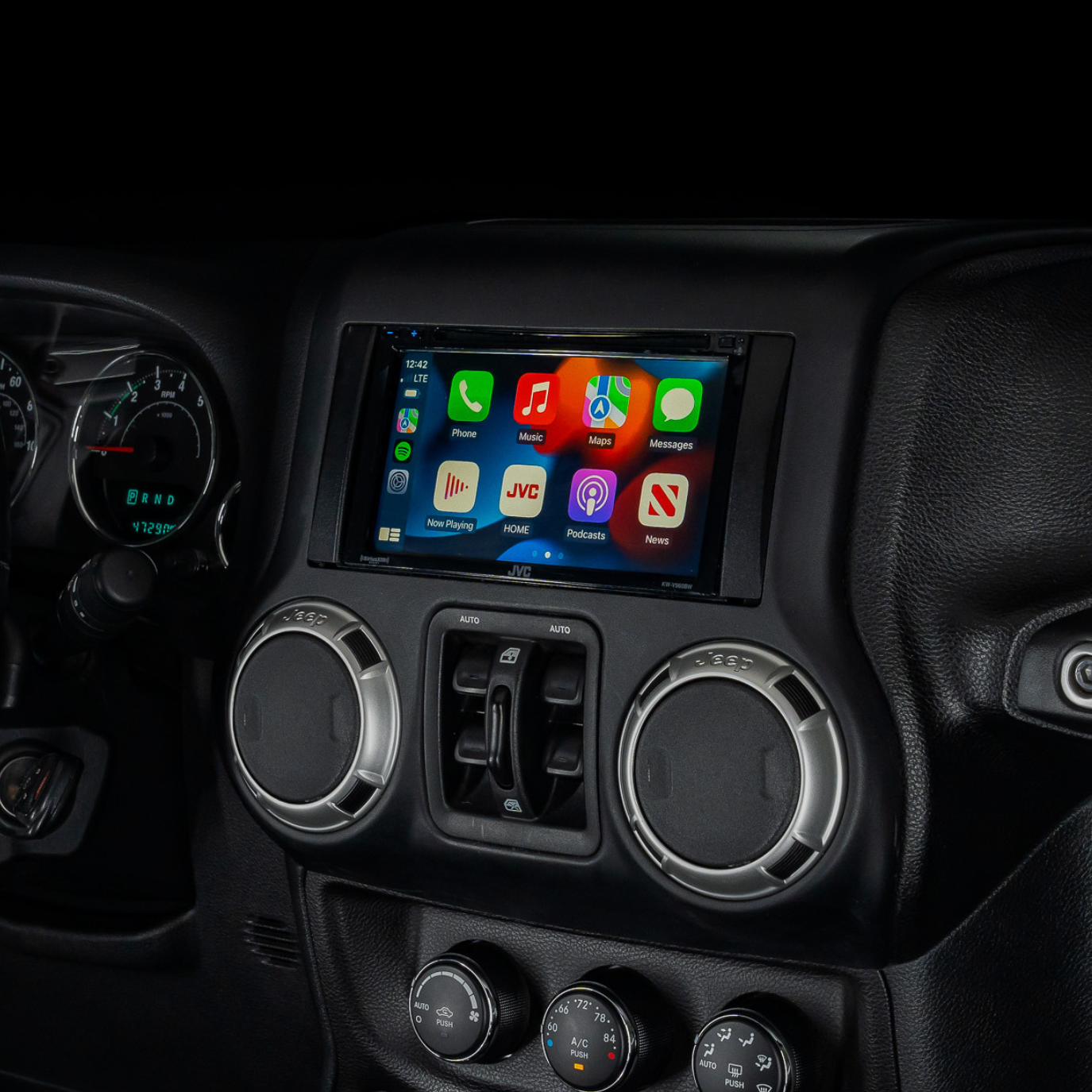 JVC KW-V960BW Plug and Play Bundle w/ CD & DVD | '07-'18 Jeep JK