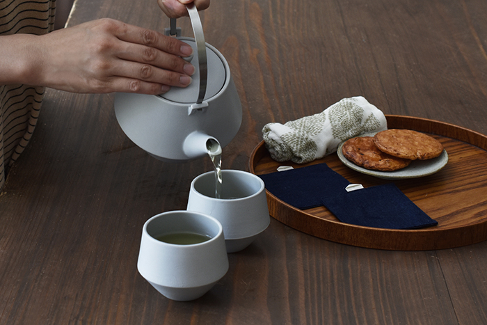 土瓶・煎茶碗セット frustum フラスタム 日本製 急須 湯呑み 茶器 美濃