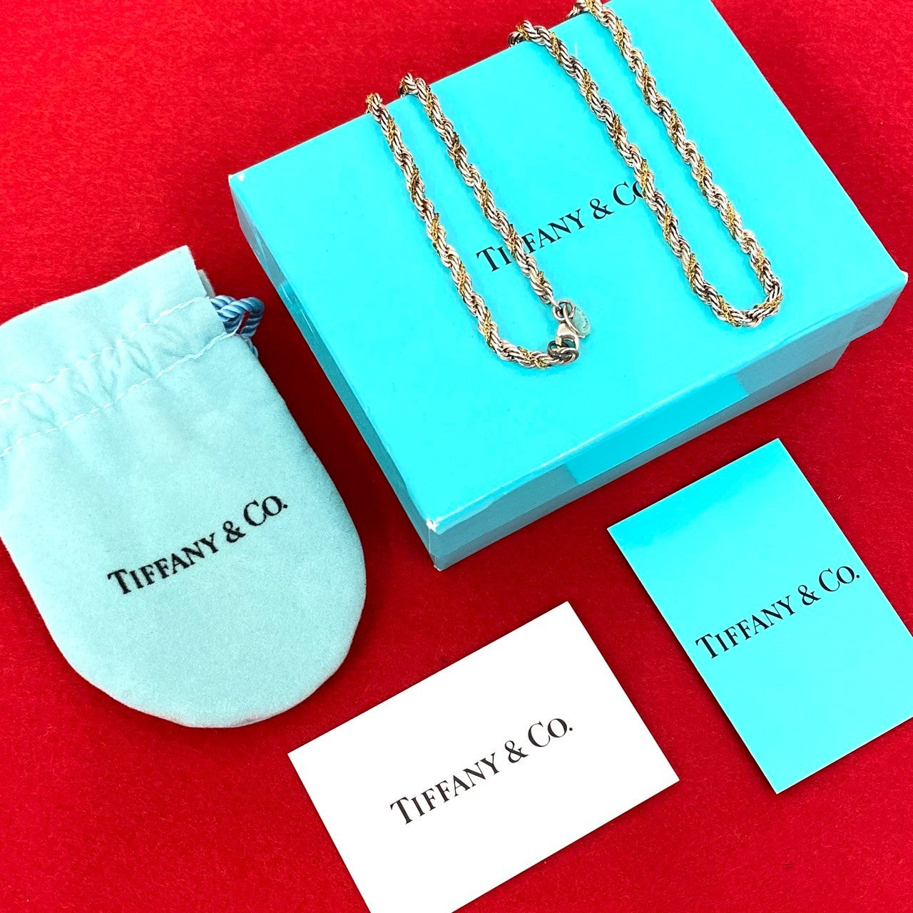 TIFFANY&Co. ティファニー ツイストチェーン ロープコンビ ネックレス