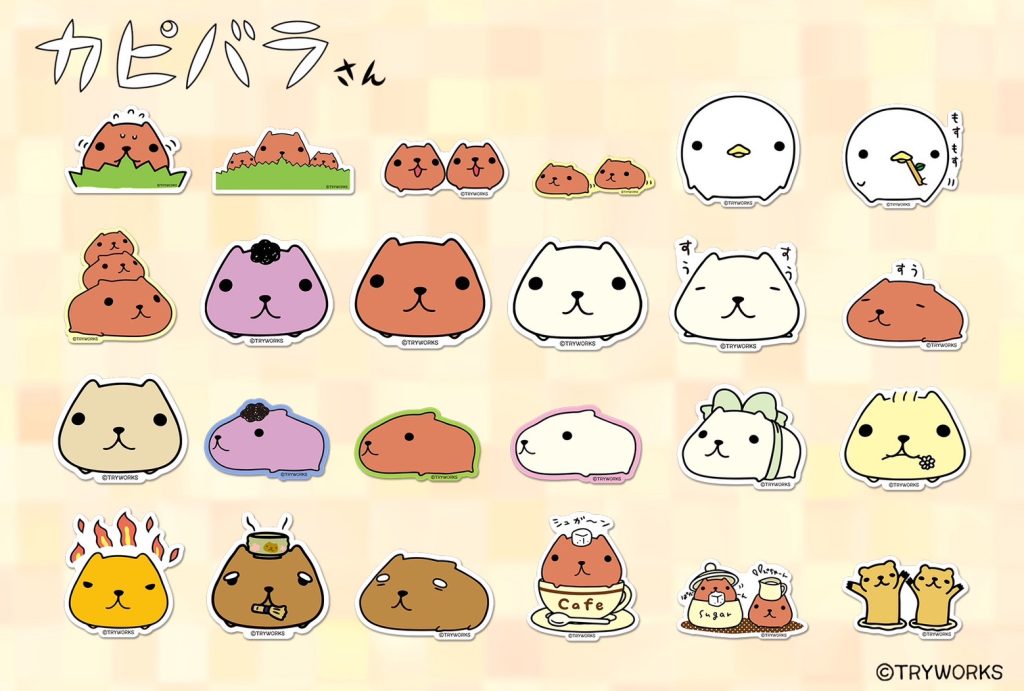 ステッカー専門店から、カピバラさんグッズが登場！！ | カピバラさん