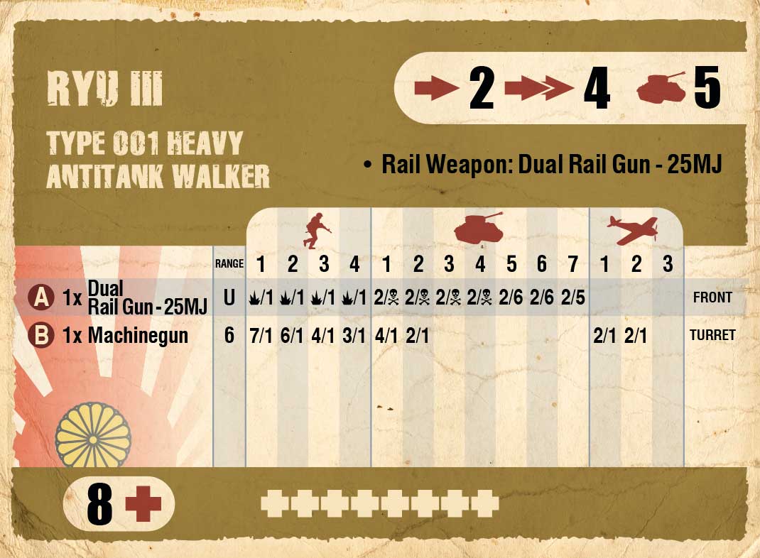 DUST 1947 , IJN Heavy Walker RYU II/RYU III - JP115