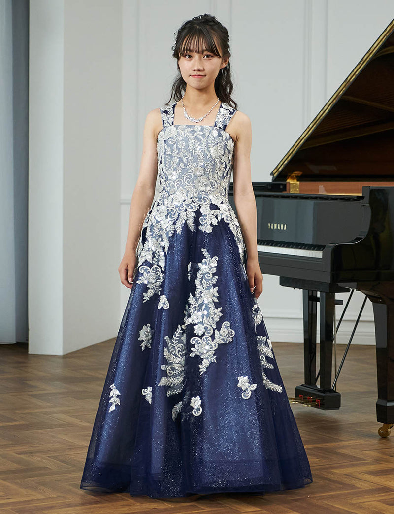 中学生 ピアノ発表会 ドレス・ジュニア 演奏会ドレスにお薦めパープル