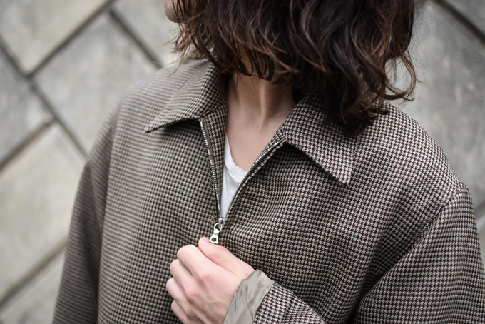 AURALEE -Double Face Check Zip Blouson- | twelve blog