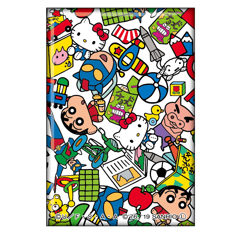 ハローキティ×クレヨンしんちゃん スクエア缶バッジ - 株式会社ツインクル