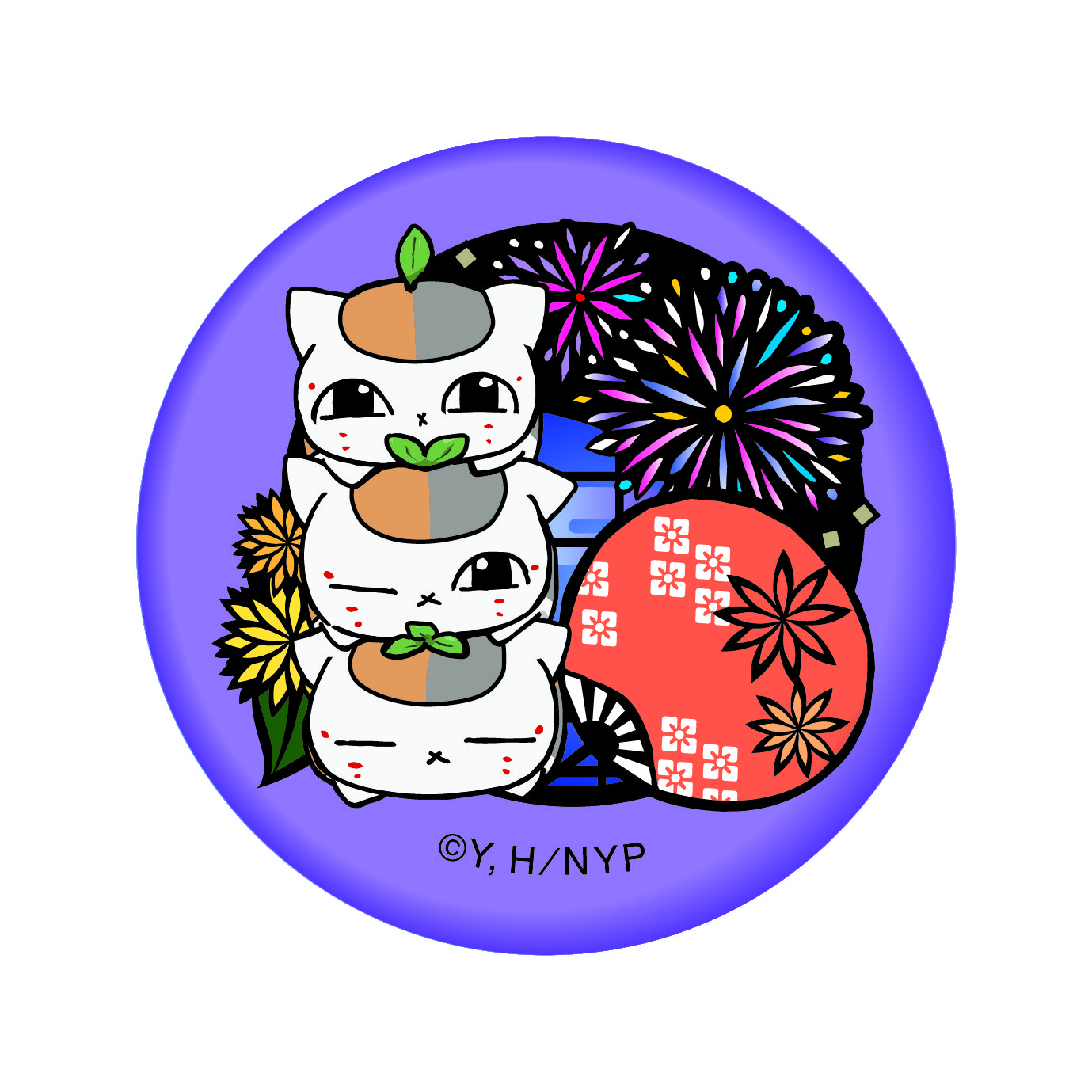 夏目友人帳 キラキラ缶バッジ 夏まつり - 株式会社ツインクル