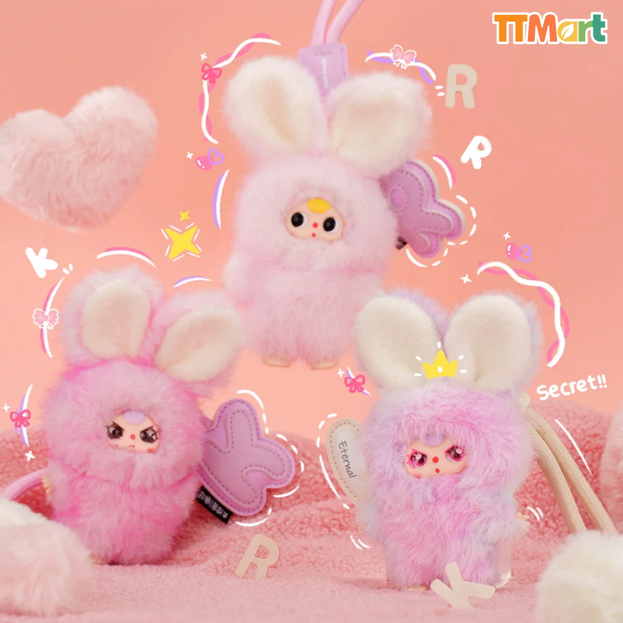 サミュエル Baby Three Super Mini Baby Three Super Mini Bunny Plush