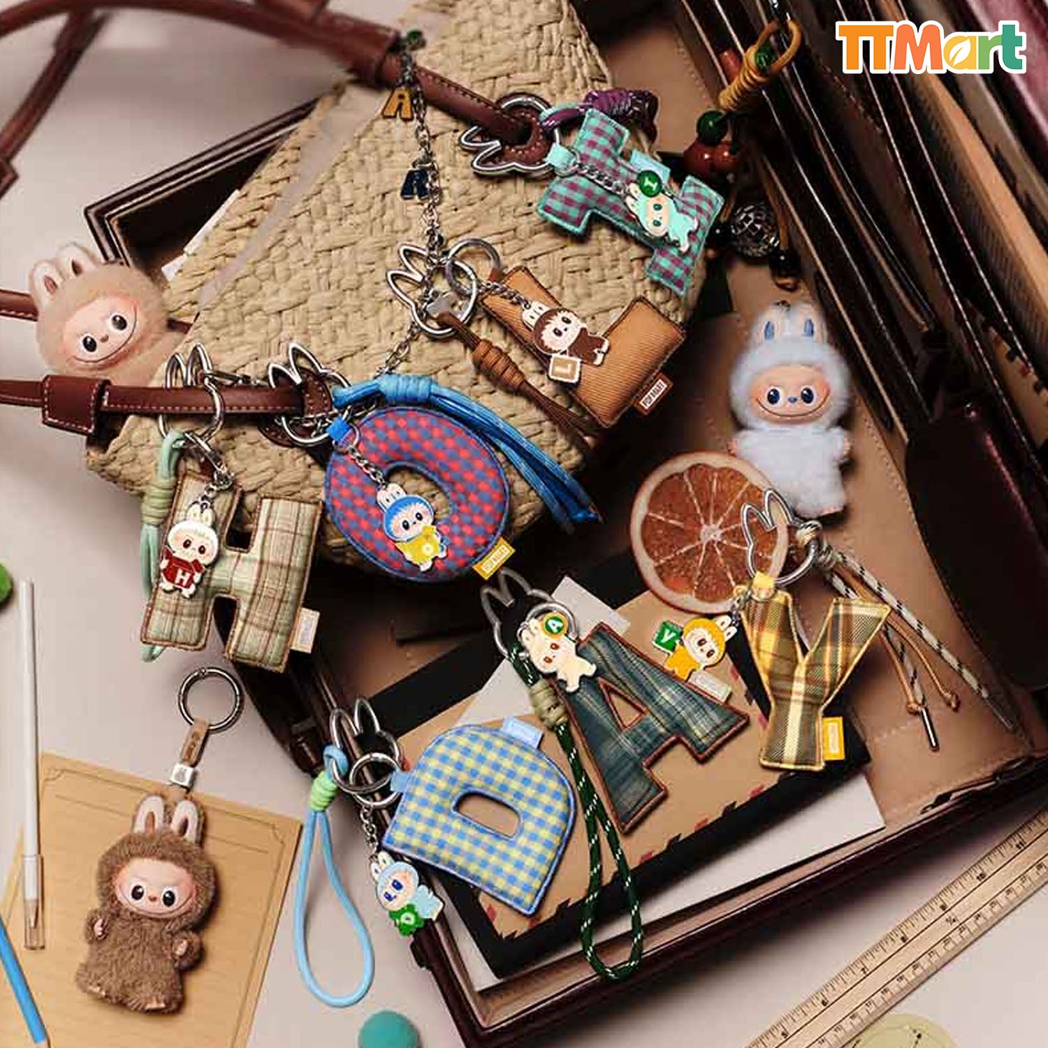 ラブブ PIN FOR LOVEピンフォーラブ イニシャル後半（N〜Z）アソート