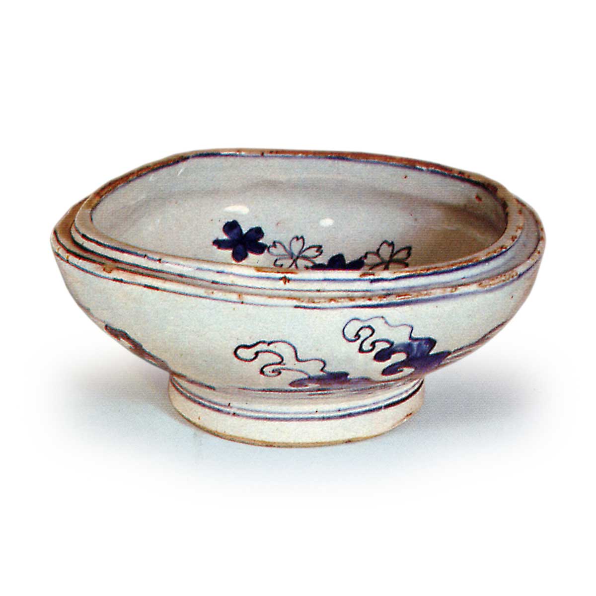 染付桜川水指 そめつけさくらがわみずさし | 鶴田 純久の章 お話