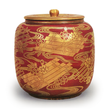 金襴手 金彩 花鳥文 蓋物 菓子器 金襴手 金彩 花鳥文 蓋物 【公式通販】