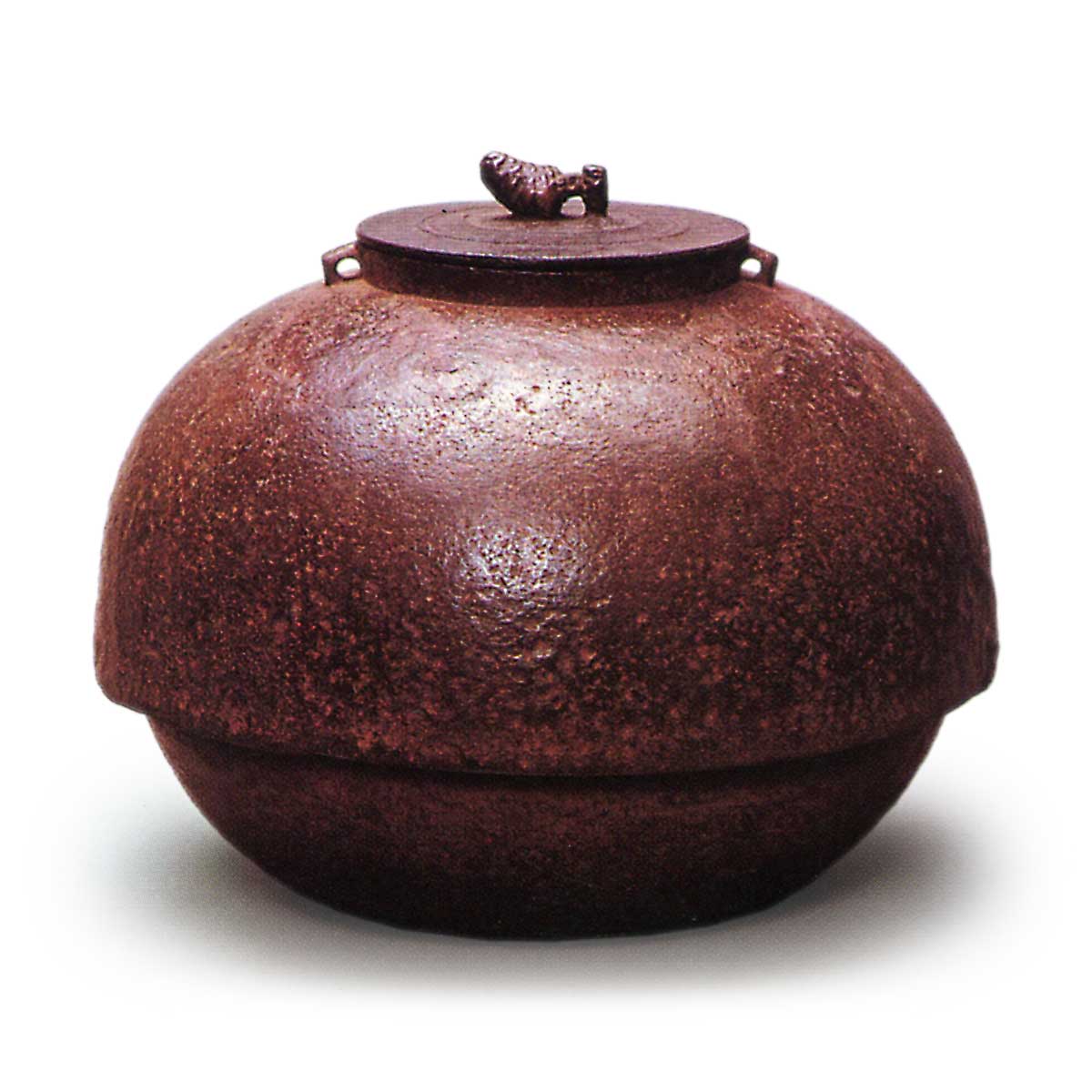 桃山〜江戸】帆立貝鐶付立口平丸釜 天明作 桃山時代】茶の