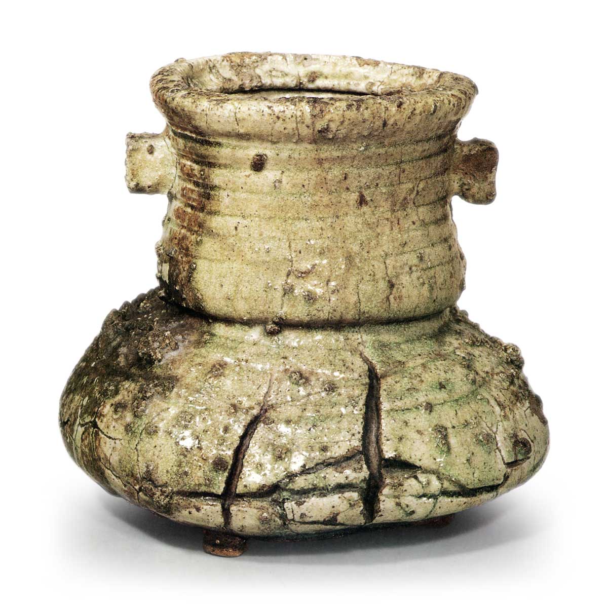 伊賀耳付水指 銘破袋 | 鶴田 純久の章 お話