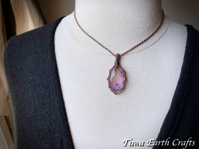 自信・やる気アップ・魔除け】大ぶり♪ 高品質アメトリン ペンダント