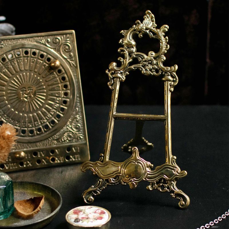 イタリアブラス イーゼル 真鍮製 インテリア雑貨 アンティーク調