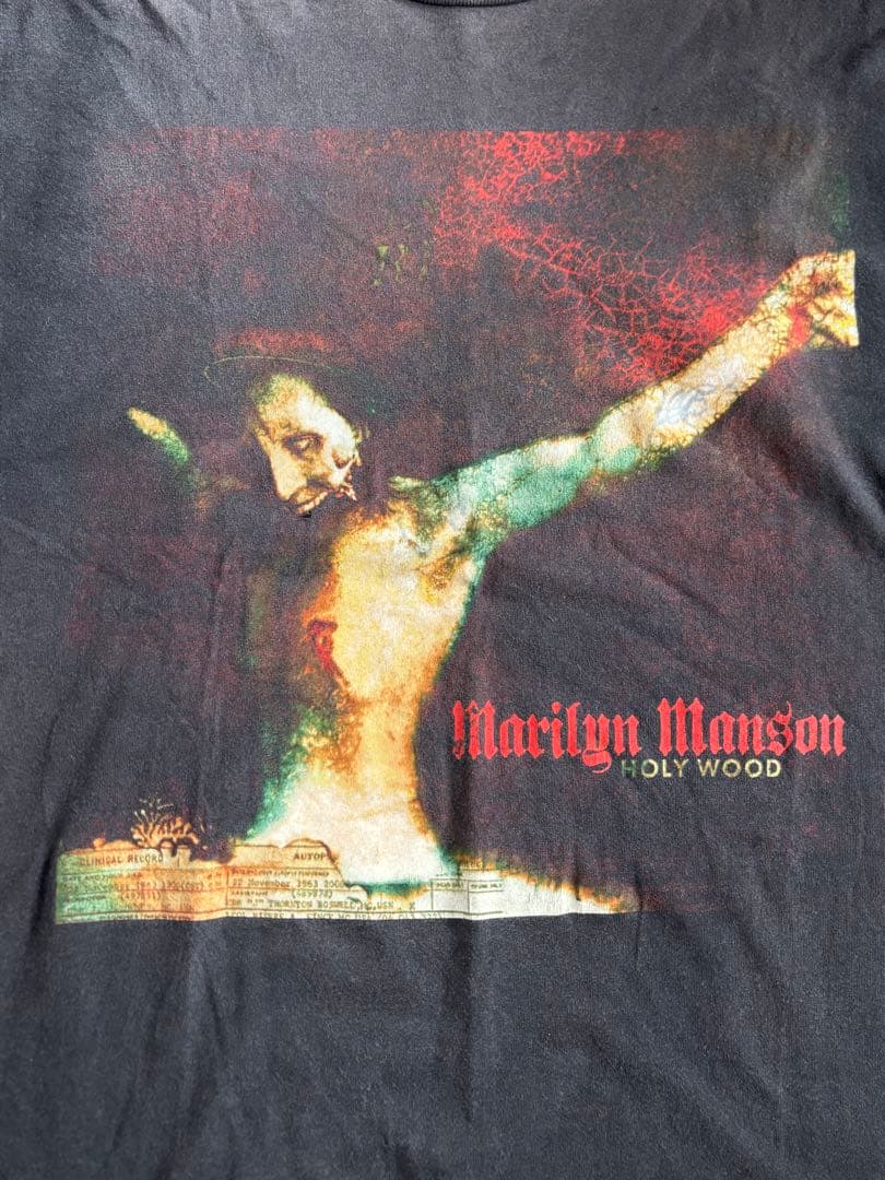 Extremely rare vintage MARILYN MANSON HOLY WOOD T-shirt L