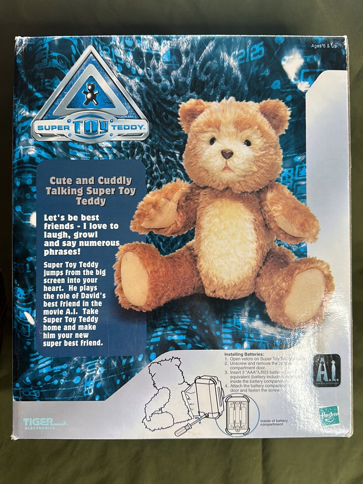 Super Toy Teddy AI Tiger Electronics Artificial Intelligence Rare