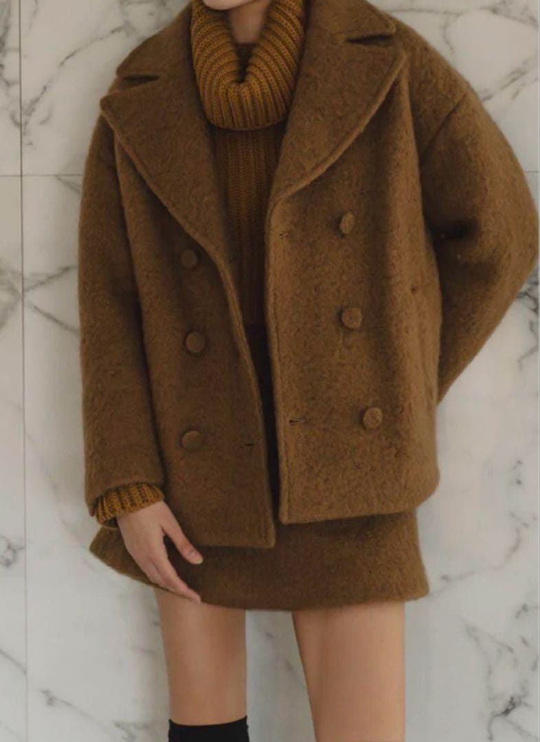 Sheller handmade stitch wool jacket coat