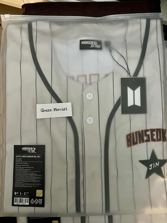 BTS ジン JERSEY アナハイム アメリカ US限定 ジャージー トレカ BTS