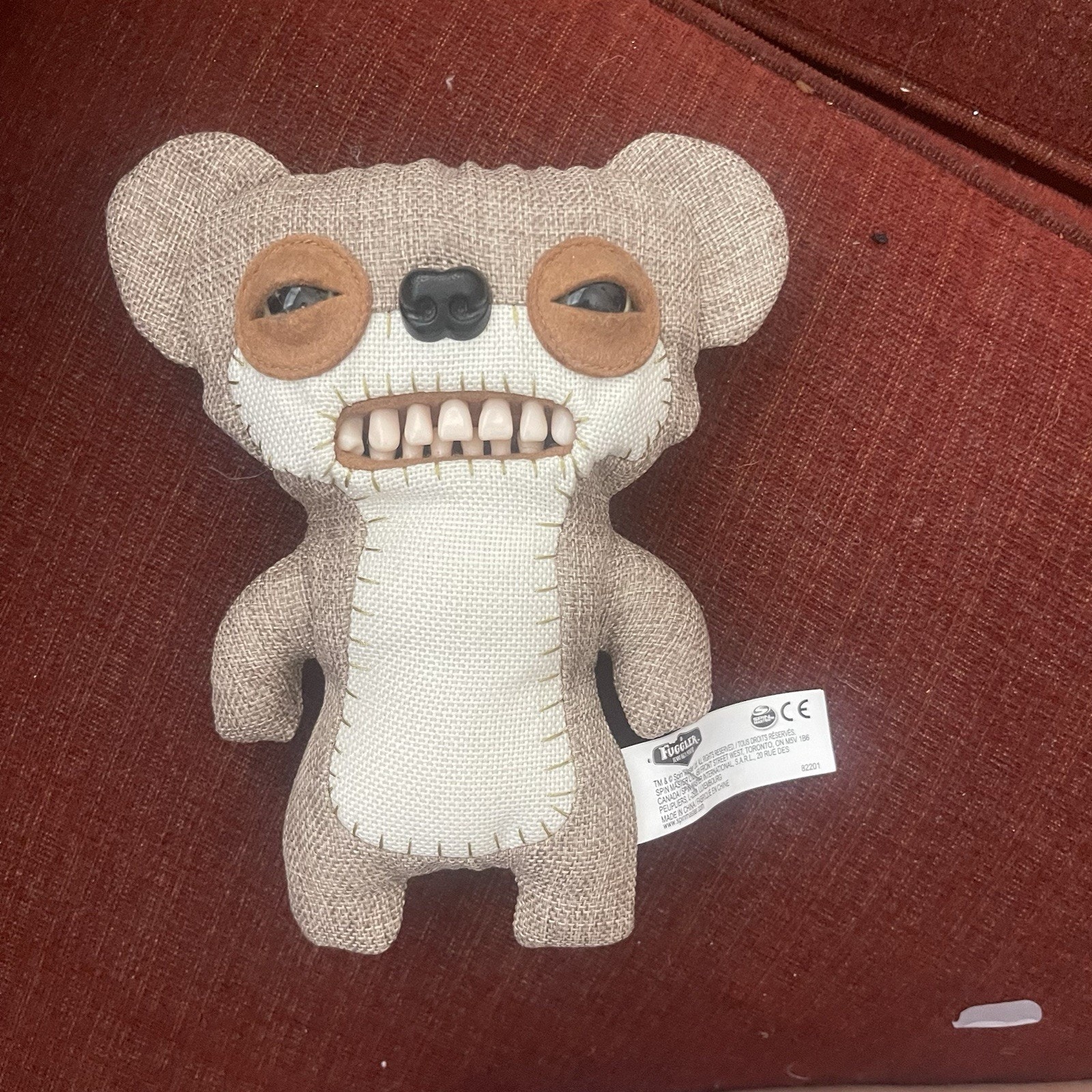 Fuggler Teddy Bear Nightmare Burlap Chase Brown Retired Funny Ugly