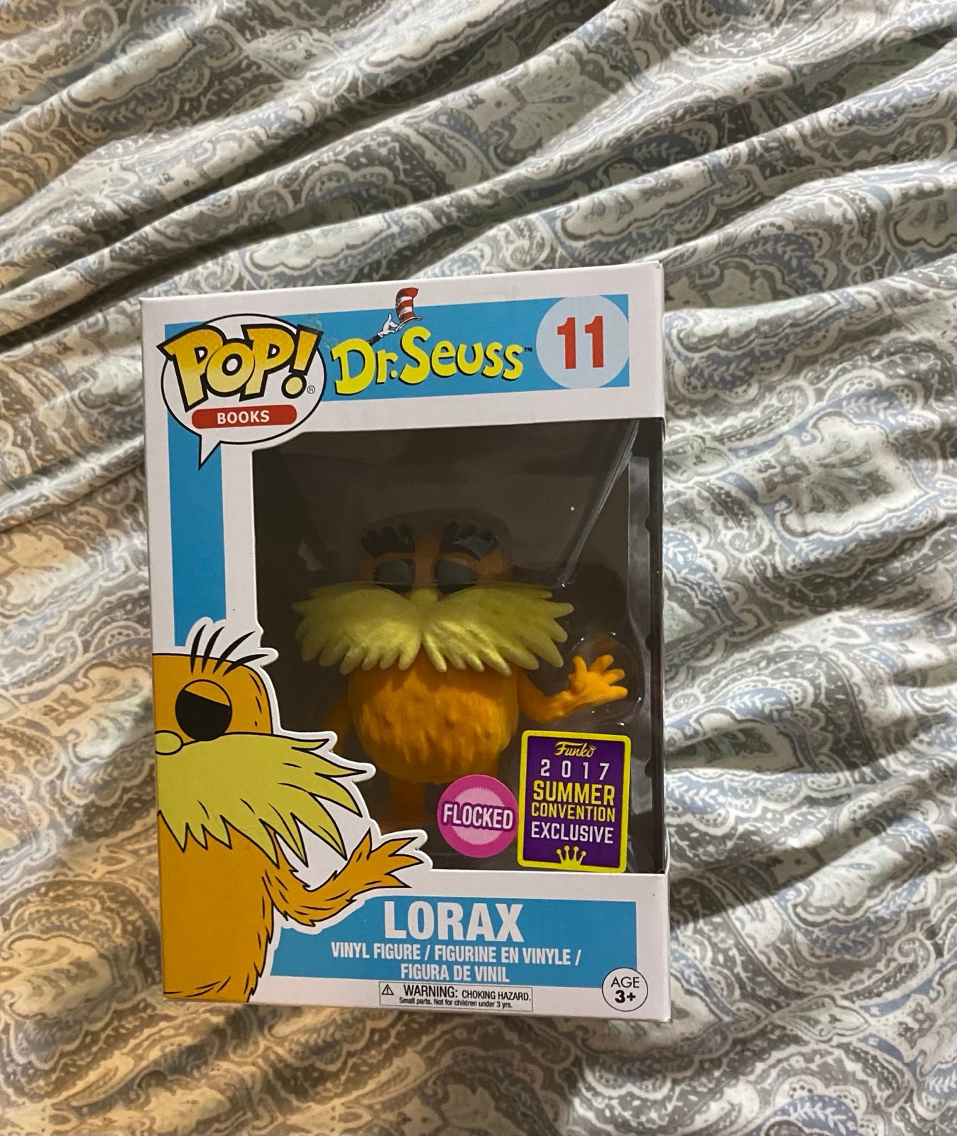 Dr Seuss Toys : Funko Pop Books: Dr. Seuss Lorax (Flocked