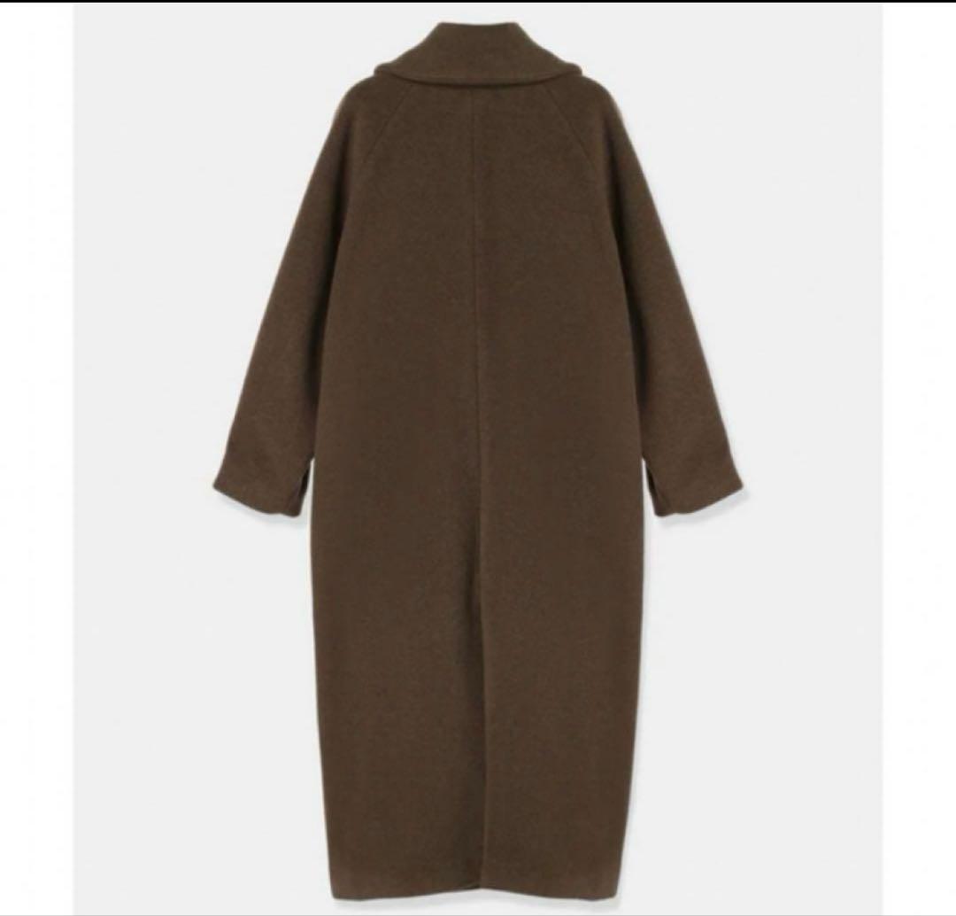 louren big shawl collar double coat