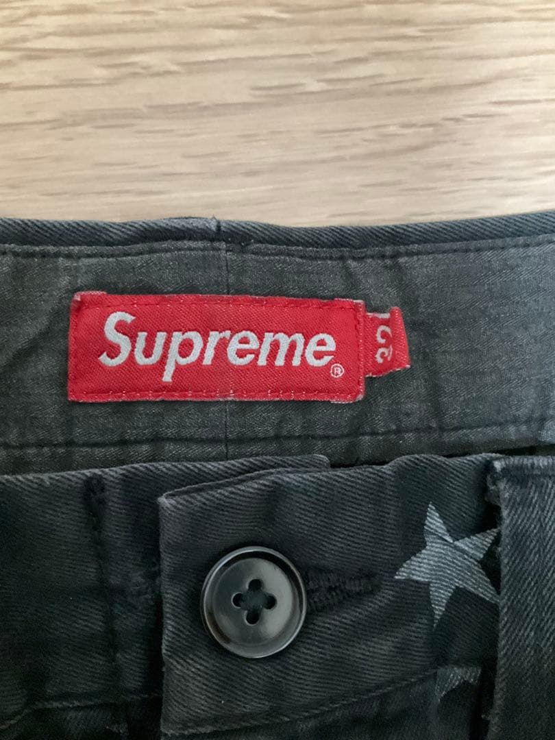 Supreme 22SS Chino Pant Black Stars 32