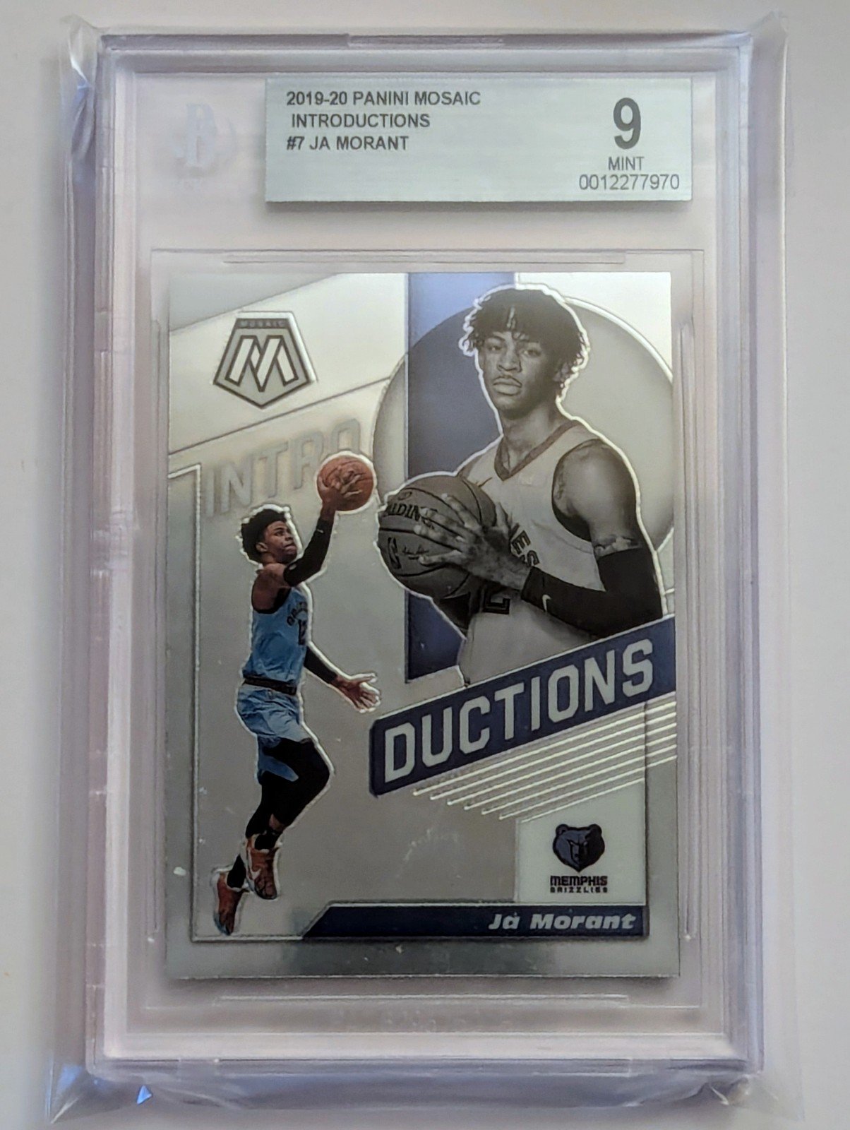 2019-20 Panini Mosaic Ja Morant Introductions #7 Rookie RC Memphis