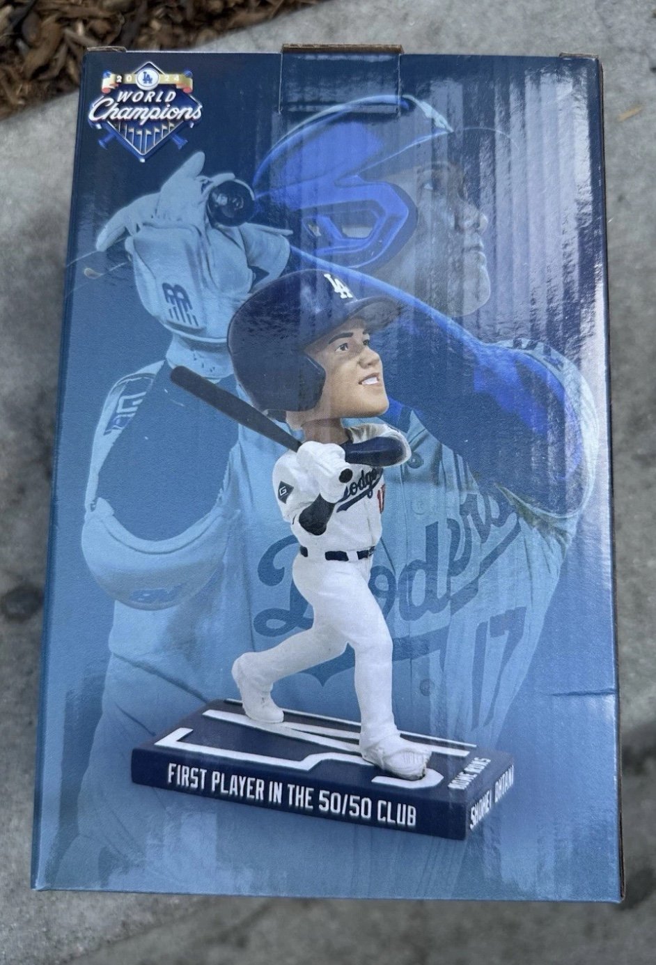 SHOHEI OHTANI BATTING 50/50 BOBBLEHEAD #2 LOS ANGELES DODGERS SGA