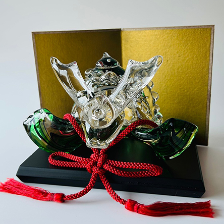 ガラスの五月人形 兜飾り 鯉のぼり - 札幌 硝子工房GLOW