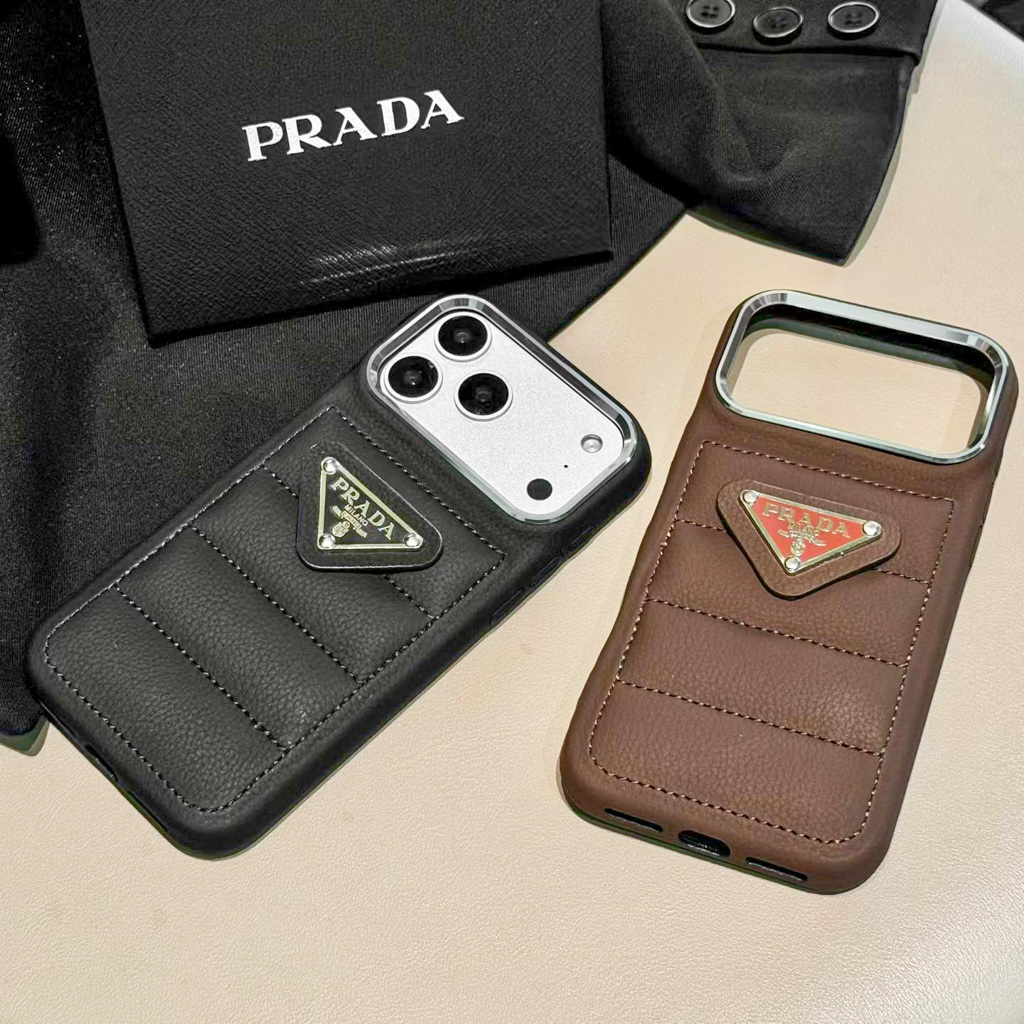 Puffer Case iPhone Prada for 12-17 Pro / Pro Max/ Air - uCaseSpot