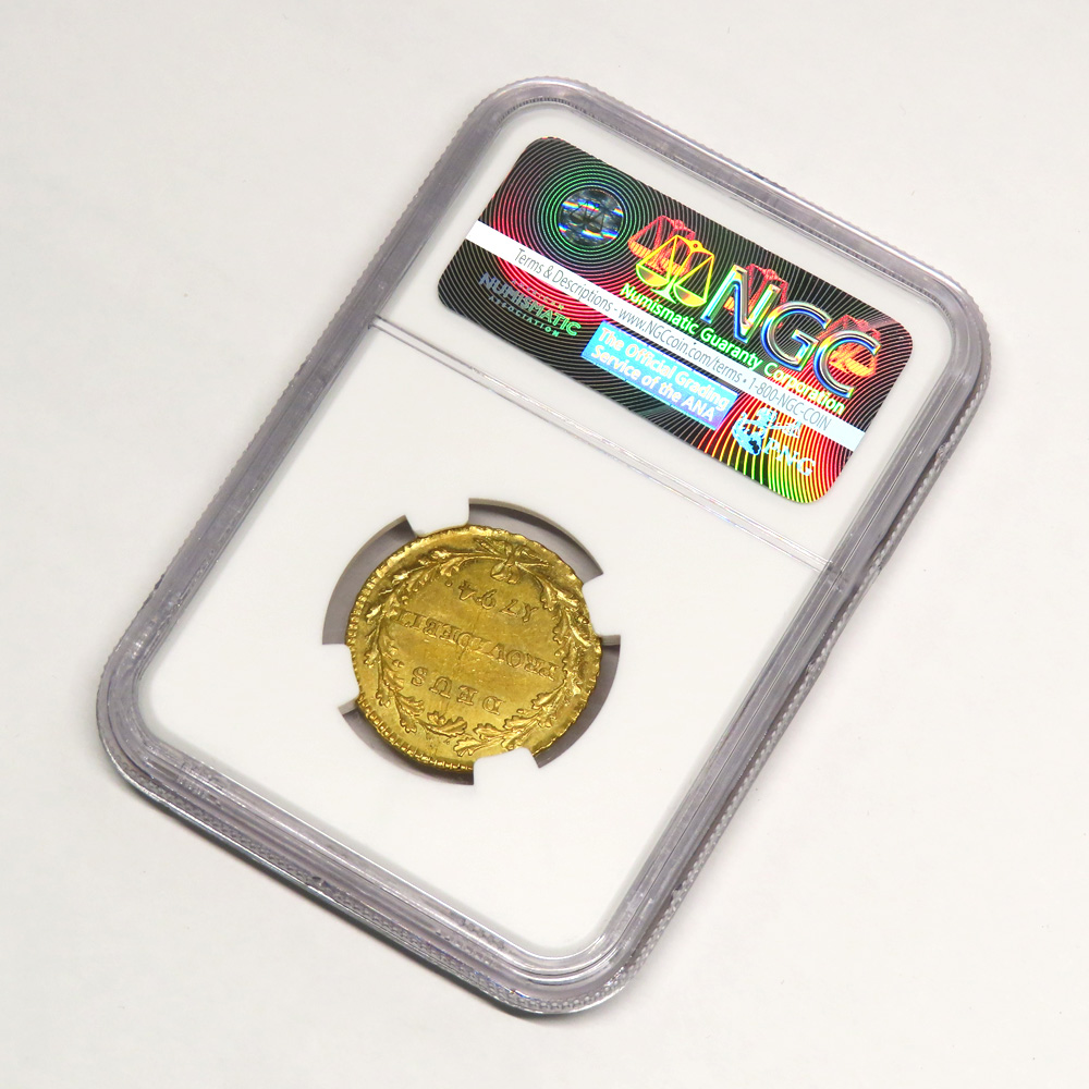 名古屋】【OTHER】スイス ベルン ダブロン金貨 1794年 スラブ入り NGC