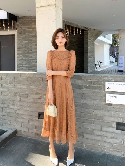 snidel パワーショルダーレースドレス SNIDEL パワーショルダードレス