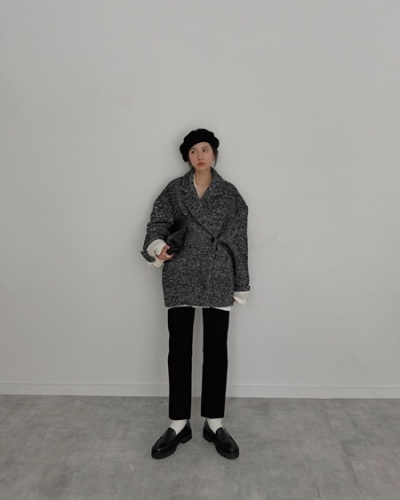 SuzuHirose×CLANE MIX COLOR OVER COAT