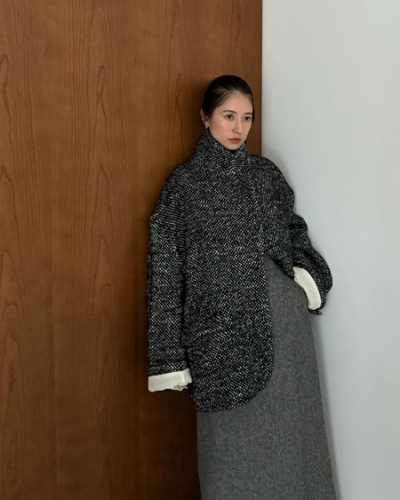 SuzuHirose×CLANE MIX COLOR OVER COAT