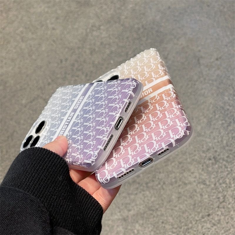 Dior 透明 iPhone 14 pro maxケース ブランド 個性 英字プリント